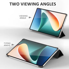 Load image into Gallery viewer, ProElite Smart Flip Case Cover for Xiaomi Mi Pad 5 11", Translucent Back with Stylus Pen, Dark Green
