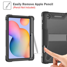 Load image into Gallery viewer, ProElite Rugged Shockproof Heavy Duty Back Case Cover for Samsung Galaxy Tab S6 Lite 10.4 Inch SM-P610/P615, Black