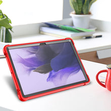 Load image into Gallery viewer, ProElite Rugged Shockproof Heavy Duty Back Case Cover for Samsung Galaxy Tab S8 Plus/S7 Plus/S7 FE 12.4 Inch SM-X800/X806/T970/T975/T976/T735, (with S Pen Holder), Red