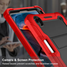 Load image into Gallery viewer, ProElite Rugged Shockproof Heavy Duty Back Case Cover for Apple iPad Mini 6/Mini 7 8.3 inch with Pencil Holder, Red