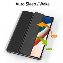 Load image into Gallery viewer, ProElite Smart Flip Case Cover for Xiaomi Mi Pad 5 11", Translucent Back with Stylus Pen, Black