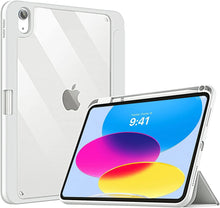 Load image into Gallery viewer, ProElite Case Cover for Apple iPad (A16) 11th/10th Generation (2025/2022), Transparent case Cover with Pencil Holder for iPad 11th/10th Gen 2025/2022, Grey