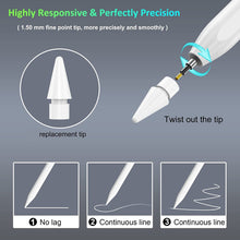 Load image into Gallery viewer, ProElite Advanced Stylus Pen for iPad, Active Magnetic Pencil Compatible with Apple iPad Pro 11/12.9‘’ (2018-2023), iPad 10th/9th/8th/7th/6th Gen, iPad Mini 5/6th Gen,iPad Air 3rd/4th/5th Gen, White