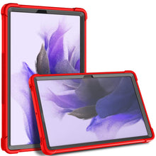 Load image into Gallery viewer, ProElite Rugged Shockproof Heavy Duty Back Case Cover for Samsung Galaxy Tab S8 Plus/S7 Plus/S7 FE 12.4 Inch SM-X800/X806/T970/T975/T976/T735, (with S Pen Holder), Red