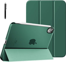 Load image into Gallery viewer, ProElite Cover Case for Apple iPad Mini 6/Mini 7 8.3 inch Case, Smart Flip Case Cover for Apple iPad Mini 6/Mini 7 8.3 inch Translucent Back, Dark Green with Stylus Pen