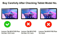 Load image into Gallery viewer, ProElite Rugged 3 Layer Armor case Cover for Lenovo Tab M10 FHD Plus 3rd Gen 10.6 inch (Will Not Fit M10 5G Model ) with Hand Grip and Rotating Kickstand with Shoulder Strap, Rainbow
