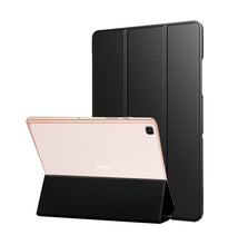 Load image into Gallery viewer, ProElite Flip case Cover for Samsung Galaxy Tab A7 10.4 Inch SM-T500/T505/T507, Black (Soft Transparent Back)