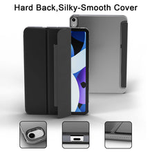 Load image into Gallery viewer, ProElite Smart Trifold Flip Case Cover for Apple iPad Air 5th/4th Gen 10.9 inch , Translucent Back with Clasp, Feather Series, Black