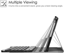 Load image into Gallery viewer, ProElite Detachable Wireless Bluetooth Keyboard flip case Cover for Lenovo Tab M8 HD/M8 2nd/3rd Gen FHD TB-8505F TB-8505X TB-8705F Tablet (Black)