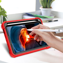 Load image into Gallery viewer, ProElite Rugged Shockproof Heavy Duty Back Case Cover for Apple iPad Mini 6/Mini 7 8.3 inch with Pencil Holder, Red