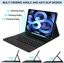 Load image into Gallery viewer, ProElite Detachable Wireless Bluetooth TouchPad Keyboard case for Apple iPad Pro 11" 4th/3rd Gen 2022/2021/2020 & iPad Air 4th/5th Gen 10.9", Dark Blue