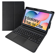Load image into Gallery viewer, ProElite Wireless Bluetooth TouchPad Keyboard flip case Cover for Samsung Galaxy Tab S6 Lite 10.4 Inch 2022 SM-P610/P615 with Pen Holder, Black