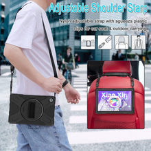Load image into Gallery viewer, ProElite Rugged 3 Layer Armor case Cover for Lenovo Tab M10 FHD Plus 3rd Gen 10.6 inch (Will Not Fit M10 5G Model ) with Hand Grip and Rotating Kickstand with Shoulder Strap, Black