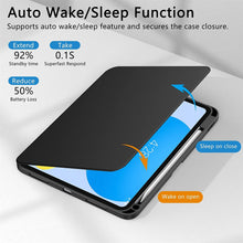 Load image into Gallery viewer, ProElite Smart Case for iPad (A16) 11th/10th Gen (2025/2022), 360 Degree Rotating Stand Leather Protective Cover, Smart Swivel Case with Auto Sleep/Wake, Black