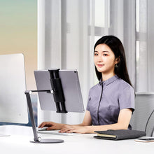Load image into Gallery viewer, ProElite Mutli Angle Aluminum Tablet Stand Desk Holder for Apple iPad, iPhones, Galaxy Tab, Xiaomi Pad, Redmi Pad, Oneplus Pad,Lenovo Tab, Kindle Upto 12.9 inch, Space Grey
