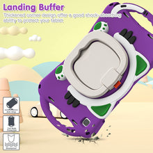 Load image into Gallery viewer, ProElite Tough Kids case Cover for Samsung Galaxy Tab A7 10.4" SM-T500/T505/T507 with Rotating Kickstand & Shoulder Strap, Purple