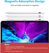 Load image into Gallery viewer, ProElite Advanced Stylus Pen for iPad, Active Magnetic Pencil Compatible with Apple iPad Pro 11/12.9‘’ (2018-2023), iPad 10th/9th/8th/7th/6th Gen, iPad Mini 5/6th Gen,iPad Air 3rd/4th/5th Gen, White
