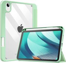 Load image into Gallery viewer, ProElite Cover Case for Apple iPad Mini 6/Mini 7 8.3 inch Case, Smart Flip Case Cover for Apple iPad Mini 6/Mini 7 8.3 inch with Pencil Holder, Mint Green (Transparent Back)