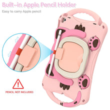Load image into Gallery viewer, ProElite Tough Kids case Cover for Apple iPad 10.2" 9th Gen (2021) / 8th Gen / 7th Gen with Rotating Kickstand & Shoulder Strap, Pink