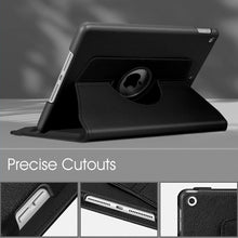 Load image into Gallery viewer, ProElite 360 Rotatable Smart Flip Case Cover for Apple iPad 10.2 inch 9th/8th/7th Generation with Stylus Pen, Black