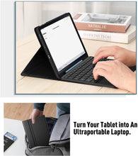 Load image into Gallery viewer, ProElite Detachable Wireless Bluetooth TouchPad Keyboard flip case Cover for Samsung Galaxy Tab S6 Lite 10.4 Inch SM-P610/P615 with Pencil Holder, Dark Blue