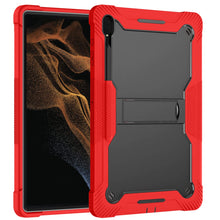 Load image into Gallery viewer, ProElite Rugged Shockproof Heavy Duty Back Case Cover for Samsung Galaxy Tab S8 Ultra 14.6 inch (SM-X900/ X906), with S Pen Holder, Red