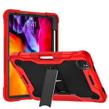Load image into Gallery viewer, ProElite Rugged Shockproof Heavy Duty Back Case Cover for Apple iPad Pro 11" 2021/2020/2018 & iPad Air 5th/4th Gen 10.9" (with Pencil Holder), Red