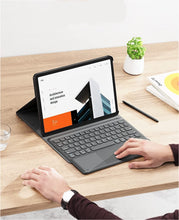 Load image into Gallery viewer, ProElite Detachable Wireless Bluetooth Touchpad Keyboard flip case Cover for Lenovo Tab M10 HD 2nd Gen TB-X306X / Smart Tab M10 HD 2nd Gen TB-X306F Tablet, Black