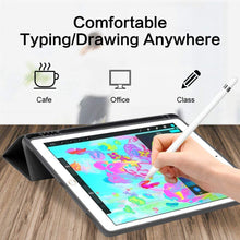 Load image into Gallery viewer, ProElite Smart PU Flip Case Cover for Apple ipad 7th/8th/9th Gen (2021) 10.2 inch with Pencil Holder, Black