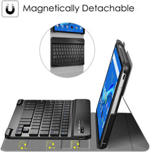 Load image into Gallery viewer, ProElite Detachable Wireless Bluetooth Keyboard flip case Cover for Lenovo Tab M8 HD/M8 2nd/3rd Gen FHD TB-8505F TB-8505X TB-8705F Tablet (Black)