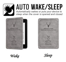 Load image into Gallery viewer, ProElite Designer Smart Flip case Cover for All New Amazon Kindle Paperwhite 10th Generation (Deer Wine Red)