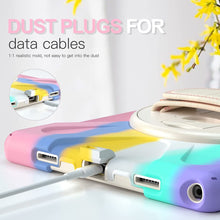 Load image into Gallery viewer, ProElite Rugged 3 Layer Armor case Cover for Samsung Galaxy Tab A8 10.5" SM-X200/ SM-X205/ SM-X207 with Hand Grip and Rotating Kickstand with Shoulder Strap, Rainbow