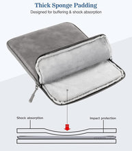 Load image into Gallery viewer, ProElite Polyester Tablet Sleeve Case Cover for Upto 11.5 inch for iPad 10.2/Pro 11/ iPad 9.7/ Samsung/Lenovo/Galaxy/Realme/Galaxy Tab A9 Plus/S7/S8/S9/Realme Pad 2/Honor Pad X9, Dark Grey
