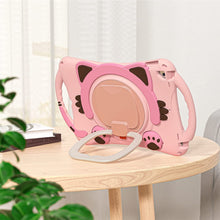 Load image into Gallery viewer, ProElite Tough Kids case Cover for Apple iPad 10.2" 9th Gen (2021) / 8th Gen / 7th Gen with Rotating Kickstand & Shoulder Strap, Pink
