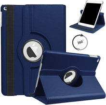 Load image into Gallery viewer, ProElite Smart Case for Apple ipad 7th/8th/9th Gen (2021) 10.2 inch , 360 Degree Rotating Stand Leather Protective Cover, Dark Blue