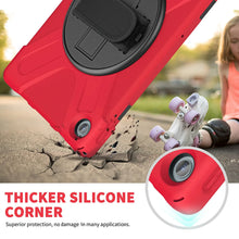 Load image into Gallery viewer, ProElite Rugged 3 Layer Armor case Cover for Lenovo Tab M10 FHD Plus 3rd Gen 10.6 inch (Will Not Fit M10 5G Model ) with Hand Grip and Rotating Kickstand with Shoulder Strap, Red