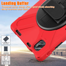 Load image into Gallery viewer, ProElite Rugged 3 Layer Armor case Cover for Xiaomi Mi Pad 5 11" with Hand Grip and Rotating Kickstand with Shoulder Strap & Pen Holder, Red