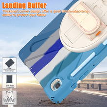 Load image into Gallery viewer, ProElite Rugged 3 Layer Armor case Cover for Samsung Galaxy Tab S6 Lite 10.4 Inch 2022 SM-P610/P615 with SPen Holder, Hand Grip and Rotating Kickstand, Rainbow Blue