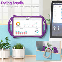 Load image into Gallery viewer, ProElite Tough Kids case Cover for Samsung Galaxy Tab A7 10.4" SM-T500/T505/T507 with Rotating Kickstand & Shoulder Strap, Purple