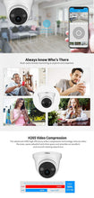 Load image into Gallery viewer, Srihome SH030 Dome Wireless WiFi 3MP Ultra HD 1296p IP Security Camera CCTV with 2 Way Audio