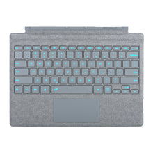 Load image into Gallery viewer, ProElite Keyboard for Microsoft Surface Pro 3/Pro 4/Pro 5/Pro 6/Pro7/Pro 7+ Keyboard, Detachable Wireless Bluetooth Keyboard Surface Pro 3/4/5/6/7/7+ with Built-in 7-Colors Backlit, Light Grey
