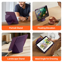 Load image into Gallery viewer, ProElite Versatile Tablet Stand case for Apple iPad A16 10th/11th Gen Case, Smart flip Case with Stable Stands with Pencil Holder for iPad A16 10th/11th Gen, Wine Red
