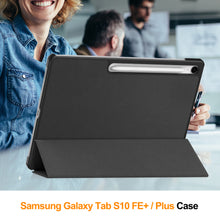Load image into Gallery viewer, ProElite Cover for Samsung Galaxy Tab S10 FE Plus 13.1 inch Cover Case, Smart Trifold Flip case Cover for Samsung Galaxy Tab S10 FE Plus 13.1 inch, Black
