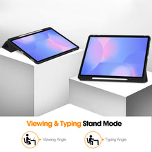 Load image into Gallery viewer, ProElite Cover for Samsung Galaxy Tab S10 FE Plus 13.1 inch, Soft Flexible Flip Case Cover for Samsung Galaxy Tab S10 FE Plus 13.1 inch Cover, [Recoil Series]- Black
