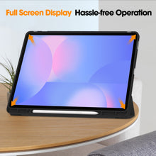 Load image into Gallery viewer, ProElite Cover for Samsung Galaxy Tab S10 FE Plus 13.1 inch, Soft Flexible Flip Case Cover for Samsung Galaxy Tab S10 FE Plus 13.1 inch Cover, [Recoil Series]- Black
