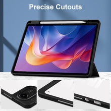 Load image into Gallery viewer, ProElite Case Cover for Xiaomi Redmi Pad 2 11 inch Cover, Transparent Flip Case for Xiaomi Redmi Pad 2 11 inch Case Cover with Pen Holder, Black
