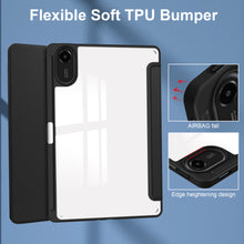 Load image into Gallery viewer, ProElite Case Cover for Xiaomi Redmi Pad 2 11 inch Cover, Transparent Flip Case for Xiaomi Redmi Pad 2 11 inch Case Cover with Pen Holder, Black
