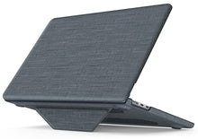 Load image into Gallery viewer, ProElite Case for MacBook Air 13.6 inch Case 2022 2023 2024 2025 Release M4/M3 A3113 M2 A2681 with Touch ID, Fabric Material Hard Shell with Slim TPU Bumper and Fold Kickstand, Grey
