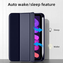 Load image into Gallery viewer, ProElite Smart Case for Apple iPad Mini 6/Mini 7 8.3 inch [Auto Sleep/Wake Cover] [Pencil Holder] [Soft Flexible Case] Recoil Series - Dark Blue
