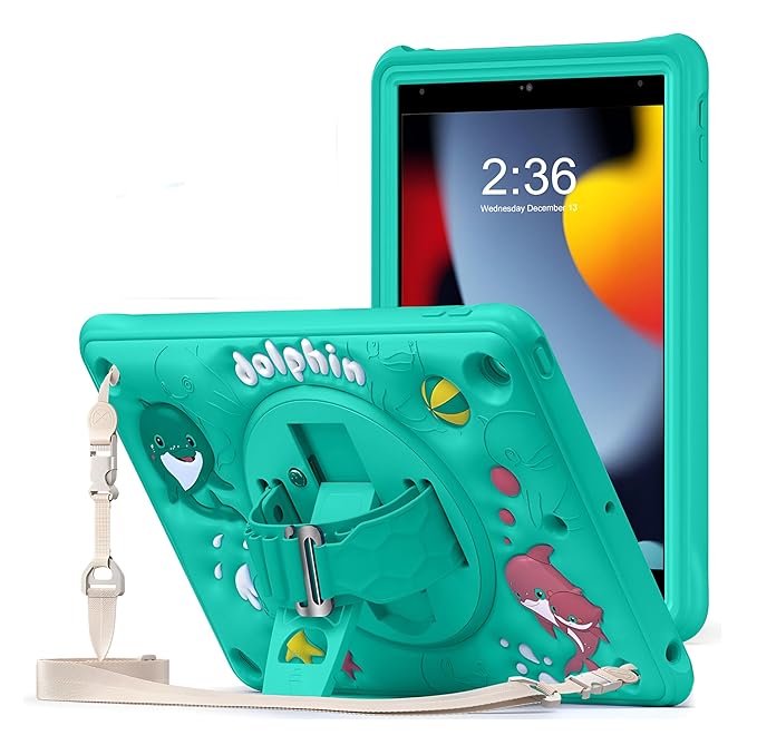 ProElite Cover for Apple iPad 10.2 inch Case Cover, Tough Bubble Kids case Cover for Apple iPad 10.2